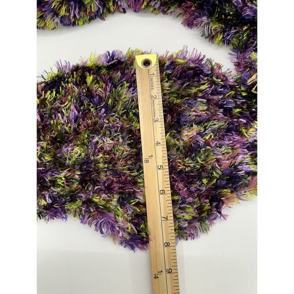 Cejon Accessories Womens Magic Scarf Purple Green Soft Stretchy - Picture 8 of 10